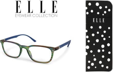 Leesbril Elle EL15937-Groen gestreept-+2.50