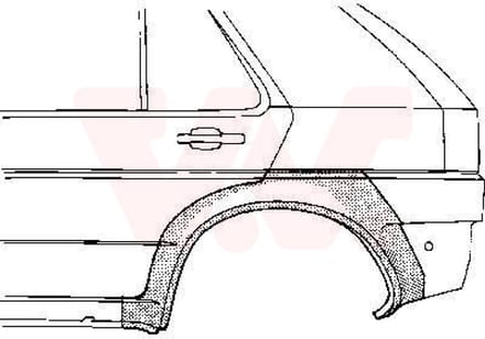 Van Wezel - ACHTER SCHERM VOOR OPEL ASTRA F 1991-1998 ARC773464VWAN