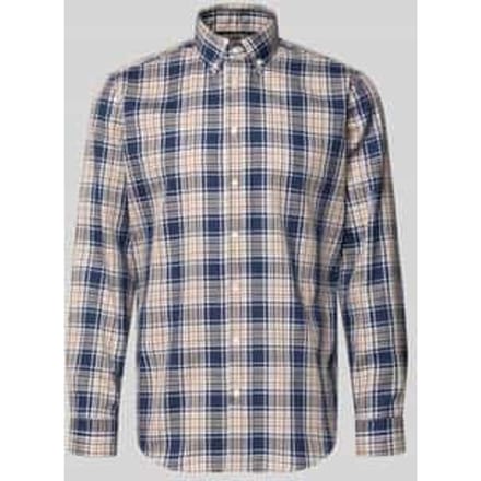 regular fit zakelijk hemd met button-downkraag
