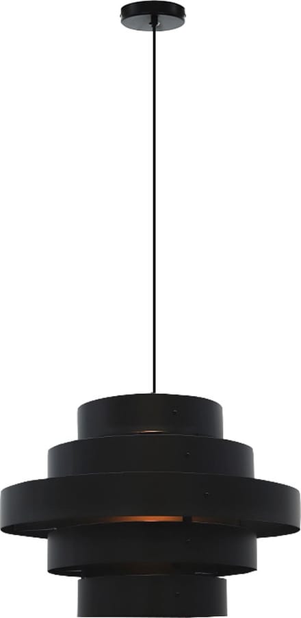 Olucia - JANA - Hanglamp - Zwart - Vorm: Rond