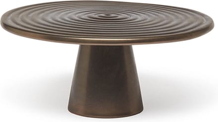 Dutchdeluxes - Keramiek - Hoogwaardig - Medium - Taartplateau - 25 cm diameter - Bronze