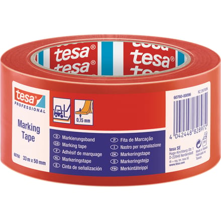 Tesa tesaflex Serie - PVC Waarschuwingslint - 33m x 50mm - Rood