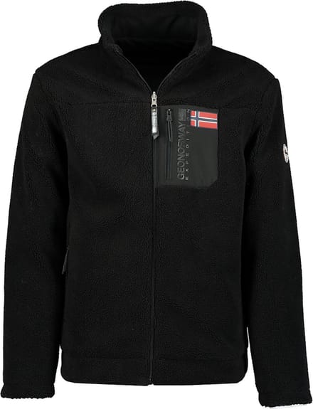 Fleece Vest Teddy Gevoerd Heren Zwart Geographical Norway - S