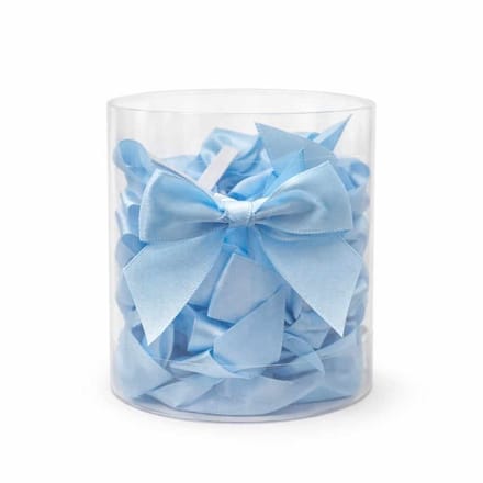 Strikken – Licht Blauw – 6cm – 24 Stuks - Satijn - Cadeaustrikken