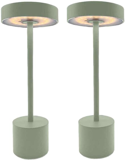 Set van 2 draadloze tafellampen H30CM ROBY