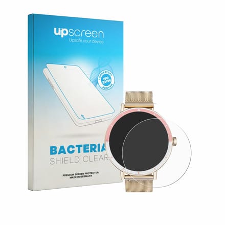 upscreen - Screenprotector voor Keeponfit Smartwatch 1.27" - Folie Beschermfolie transparant antibacterieel