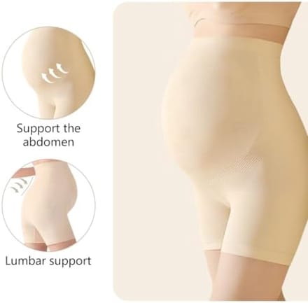 Zachte Zwangerschapsshorts met Hoge Taille - Ideaal onder Jurken