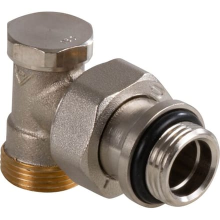 Comap Voetventiel zelfdichtend 1/2 x M22 haaks Kvs = 180 m3/h vernikkeld