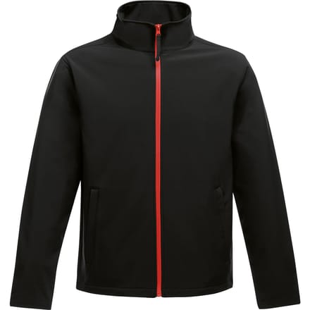 Regatta Heren Ablaze Afdrukbaar Softshell-jasje (Zwart/Klassiek Rood)