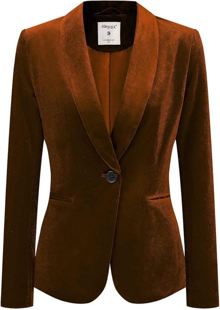 Elegante Dames Blazer met Sjaalkraag voor Kantoor en Feest
