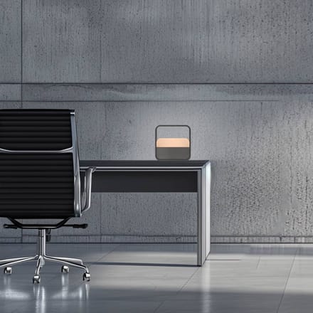 LED tafellamp op batterijen PURE Go, grijs, aluminium