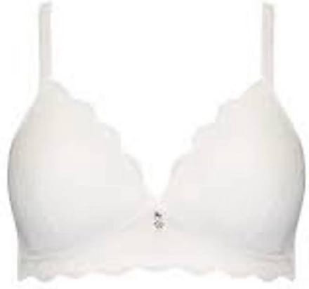 Naturana - Soft bh met kant - 5194 - Wit - 90D