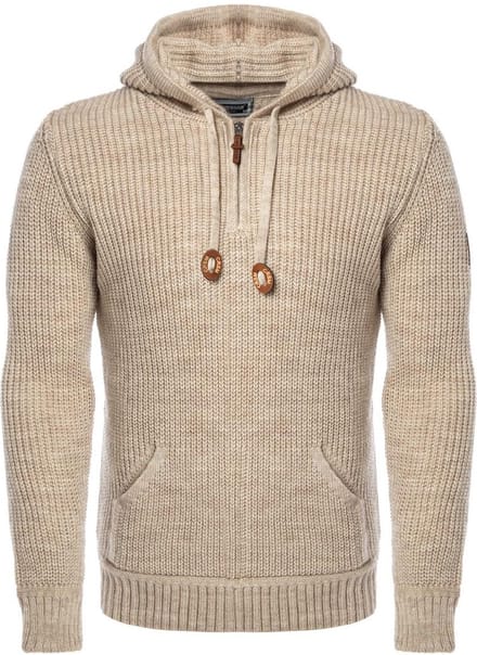 Carisma Casual Gebreide Heren Trui Met Rits En Capuchon - XL