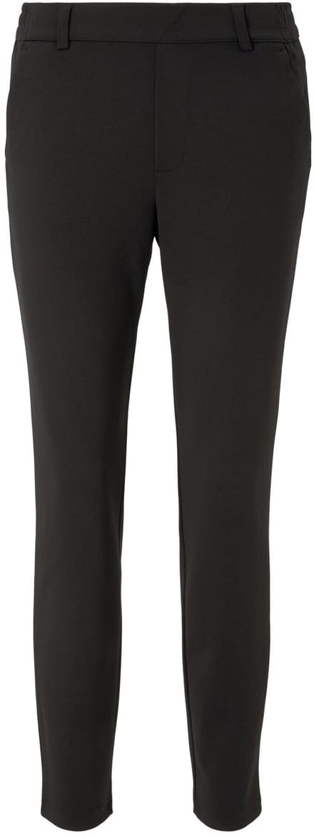 Tom Tailor Denim - Broek met relaxte pasvorm en elastische tailleband - Maat S - deep black
