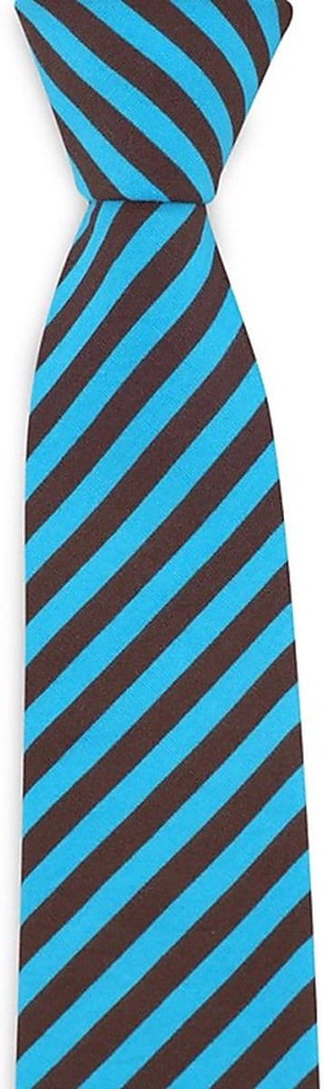 We Love Ties - Stropdassen - Stropdas Blue Warrior - bruin / blauw