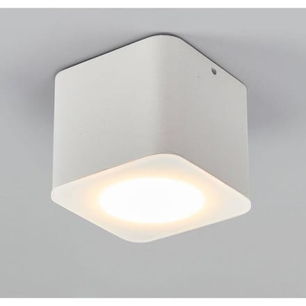Helestra Oso LED plafondspot, hoekig, wit mat