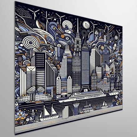 Kunstprint | Wanddecoratie | Dibond | 20 × 20 cm