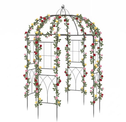 Tuinboog - 203 x 296 cm - massief - weerbestendig - Zwart