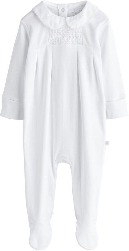 Next - Jongens - Babypyjama met kraag - Wit