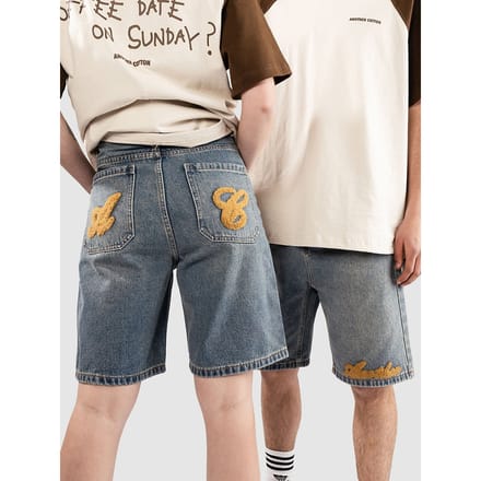 Another Cotton Lab Acl Logo Korte Broek blauw