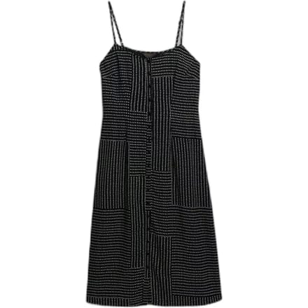 Superdry Print Button Down Cami Midi-jurk Black Grootte: 34