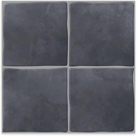 24Supply Plaktegels - 10 Stuks - Glans - Donkergrijs - 25.4x25.4cm