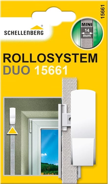 Schellenberg 15661 Rolluikriemgeleider Duo Plus Mini, wit