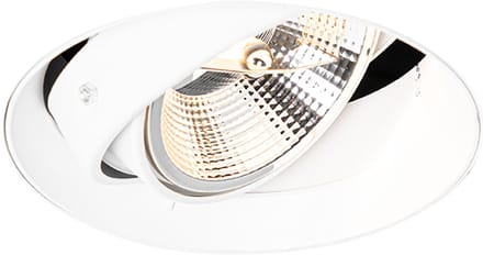 QAZQA Moderne inbouwspot wit GU10 AR111 rond trimless - Oneon
