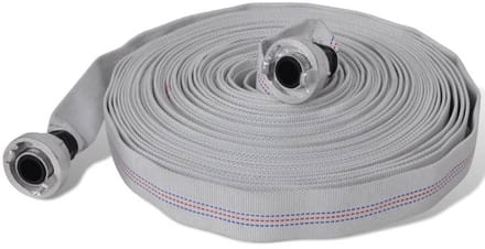 Brandslang - Tuinslang Waterpomp - Water Transport - Weerbestendig Materiaal - 30m - Grijs