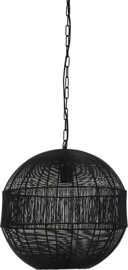 Light & Living Pilka Hanglamp - Zwart - Ø45x47 cm