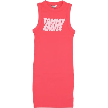 Korte Jurk Tommy Hilfiger Robe Tommy Hilfiger Slim Fit Rose Fuchsia