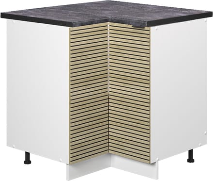 Vicco Fame-Line Hoekkast – 80.5 cm, WB Antraciet Eiken paneel
