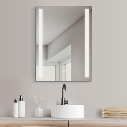 LED Badkamerspiegel met Verwarming en Dimbare Verlichting 50x70 cm