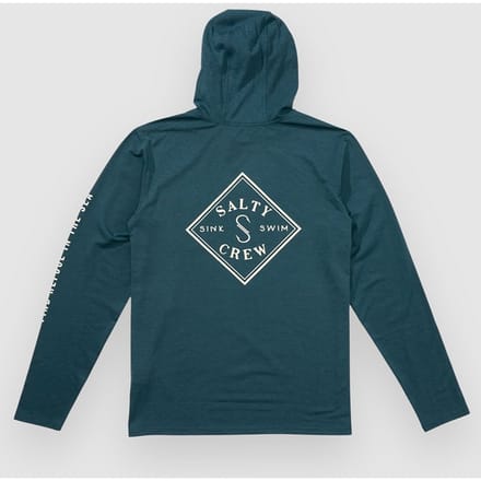 Salty Crew Tippet Hood Tech Longsleeve Lycra blauw