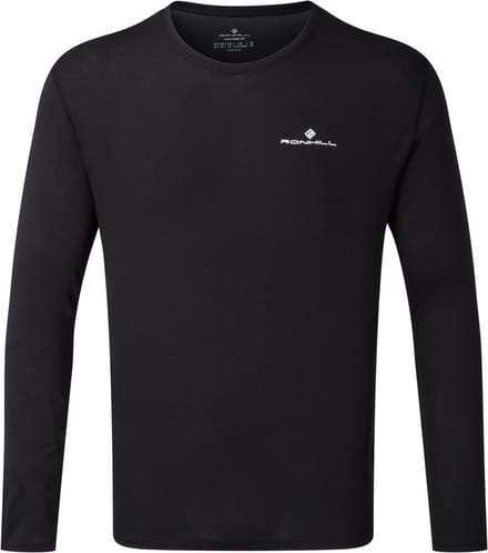 Ronhill | Men's Core L/S Tee | Black/Bright White | XXL