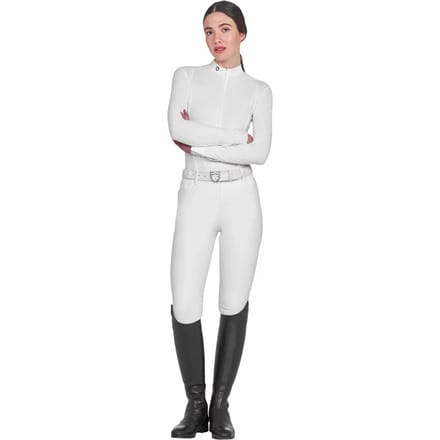 Dames wedstrijdpolo met lange mouwen Equestro