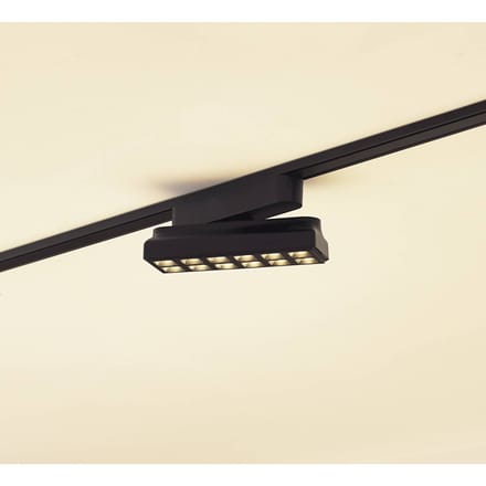 Lindby LED-strip 48 V Lumaro, zwart, 12 punten, dimbaar