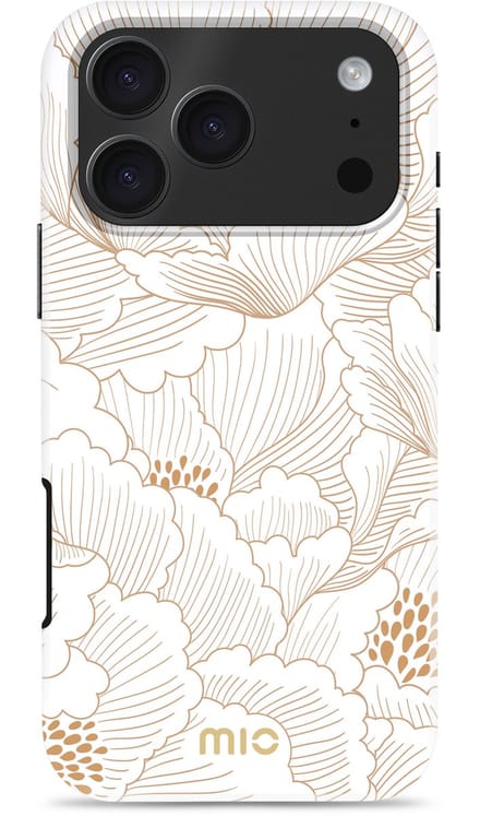 MIO by Mobilize White Roses - Geschikt voor iPhone 17 Pro Max - Geschikt voor MagSafe opladen