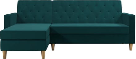 Liberty-Slaapbank - Chaise Longue - Groen Stof