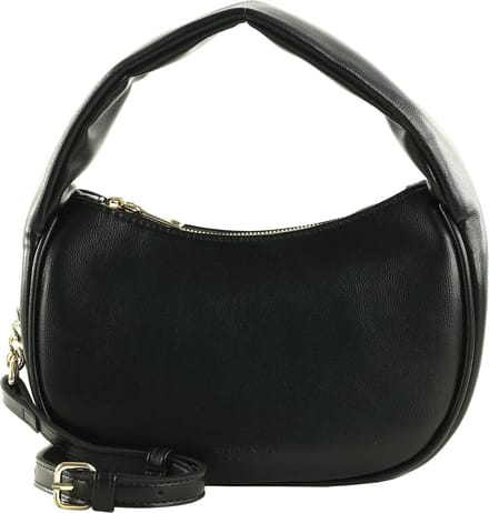 SEIDENFELT MANUFAKTUR Handtas Schoudertas Handbag Black / Gold Zwart