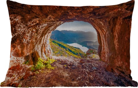 Buitenkussens - Grot - Berg - Landschap - Natuur - 60x40 cm - Weerbestendig