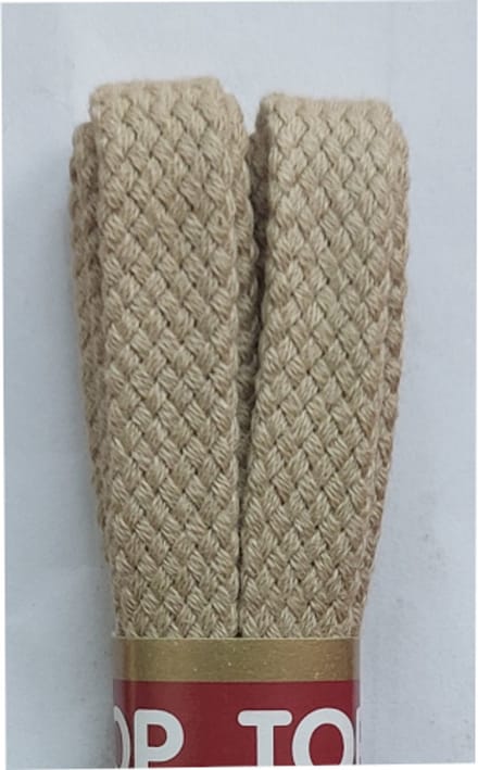 Ronilux Veter - Beige - Plat - Lengte 90 cm - Breedte 9 mm - Schoenveter