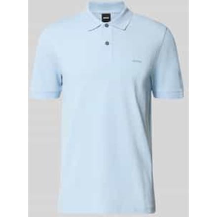 BOSS Pallas regular fit polo - pique - lichtblauw