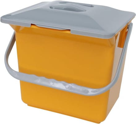 Compostbak Keuken - Afvalbak Organisch - Afval Verzamelen - Geurfilter - 6 Liter - Geel