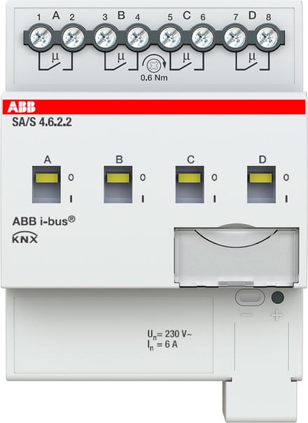ABB KNX 2CDG110254R0011 Schakelactor SA/S4.6.2.2