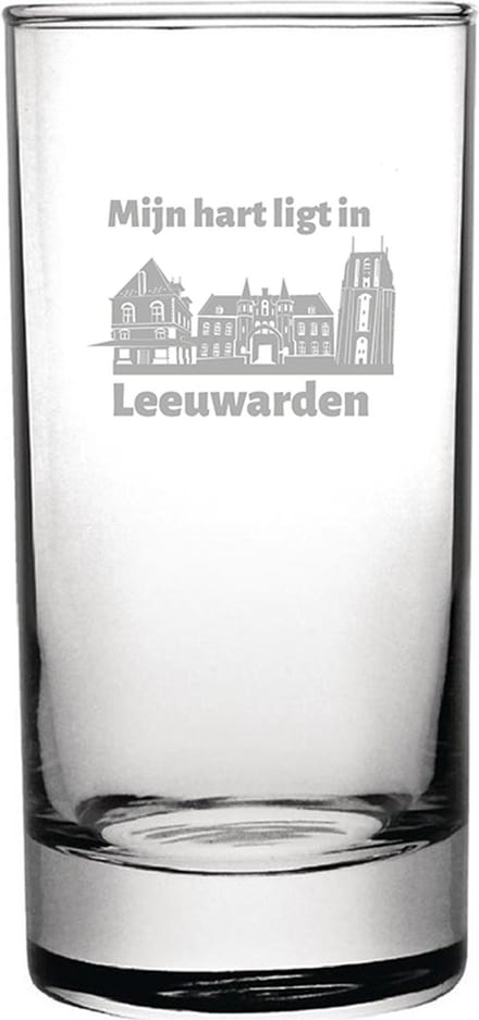 Gegraveerde longdrinkglas 28,5cl Leeuwarden