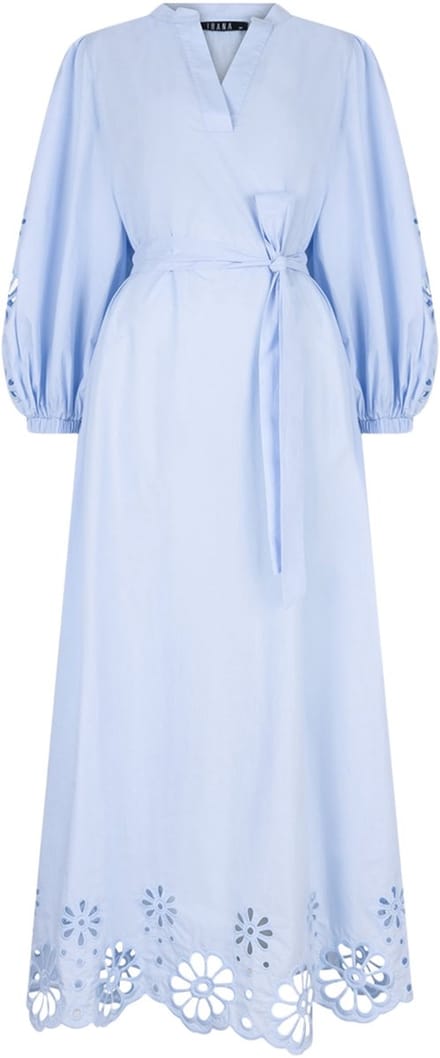 Ibana Diviana Long Dames - Jurk - Lichtblauw - Maat 38