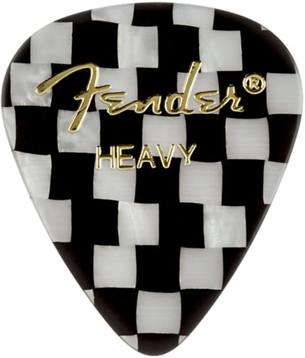 Fender Picks 351 Checker Heavy 12er Set Premium Celluloid - Plectrum set
