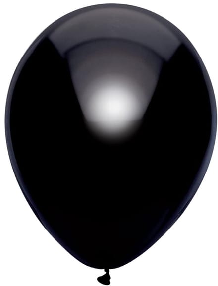 Metallic Ballonnen Zwart : 100 Stuks