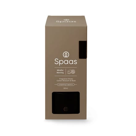 SPAAS Geurstokjes Katoenbloesem en Muskus - 80 ml